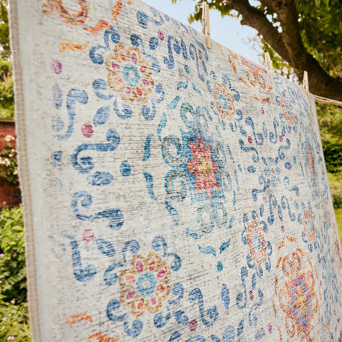 Hug Rug Eco-Washable Modern Damask Rug 120 x 185cm,160 x 230cm,185 x 275cm,75 x 220cm