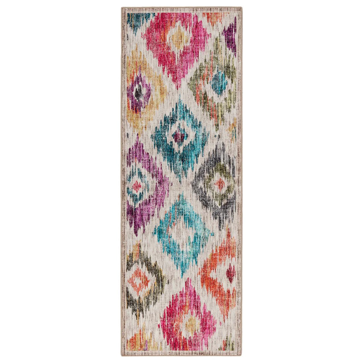 Hug Rug Eco-Washable Painted Ikat Rug 120 x 185cm,160 x 230cm,185 x 275cm,75 x 220cm