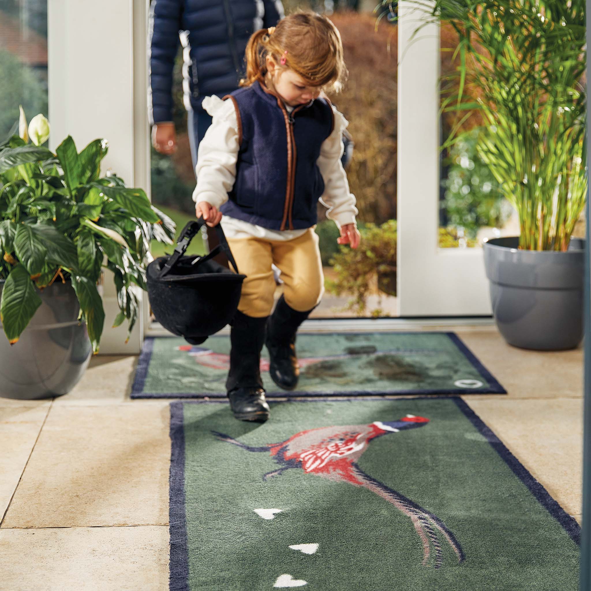 Hug Rug, Green Pheasant Door Mat