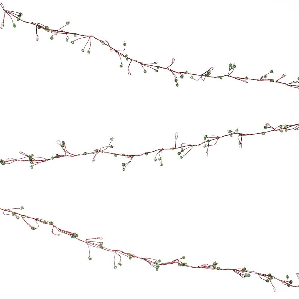 Jewel Cluster Green Light Chain, 50 LEDs