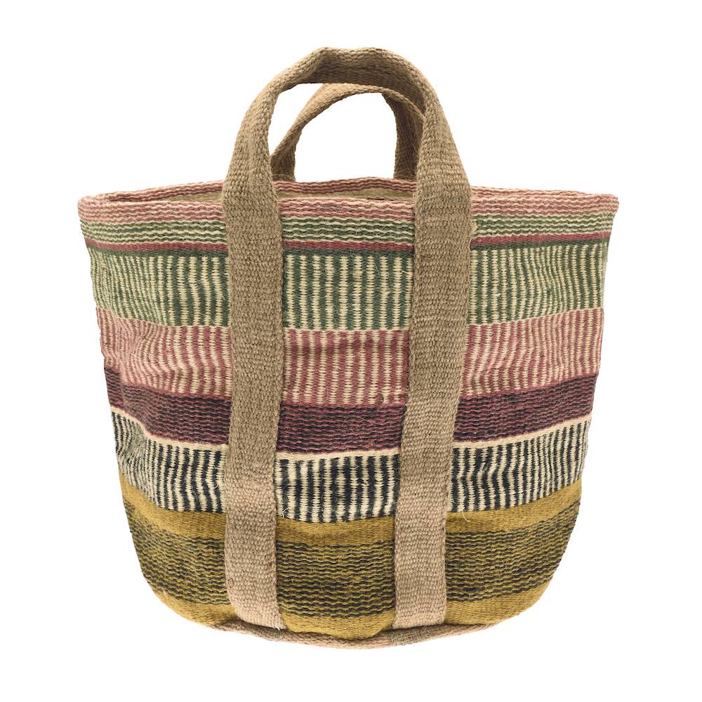 Jute Storage Basket, Multi
