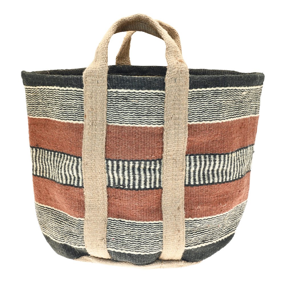 Jute Storage Basket, Terracotta