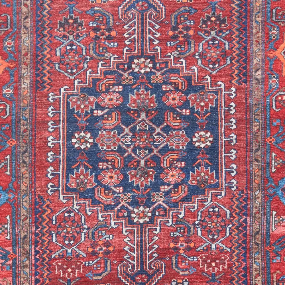 Kashmar Washable Rug, Dark Red 60 x 230cm runner,127 x 170cm,152 x 230cm,190 x 290cm