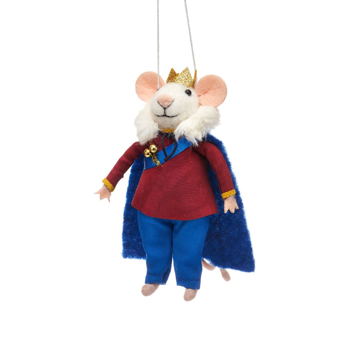 King Mouse Felt Hanging Decoration