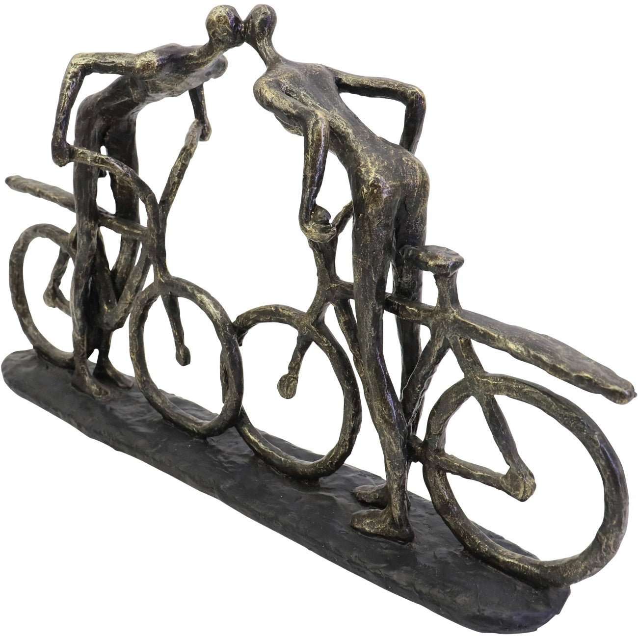 Kissing Cyclist Sculpture