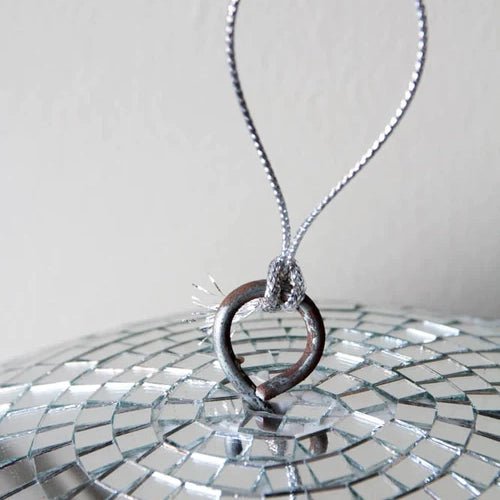 Large 40cm Silver Disco Ball