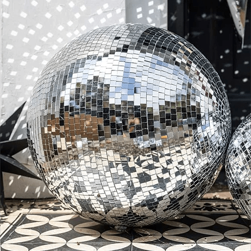 Large 40cm Silver Disco Ball