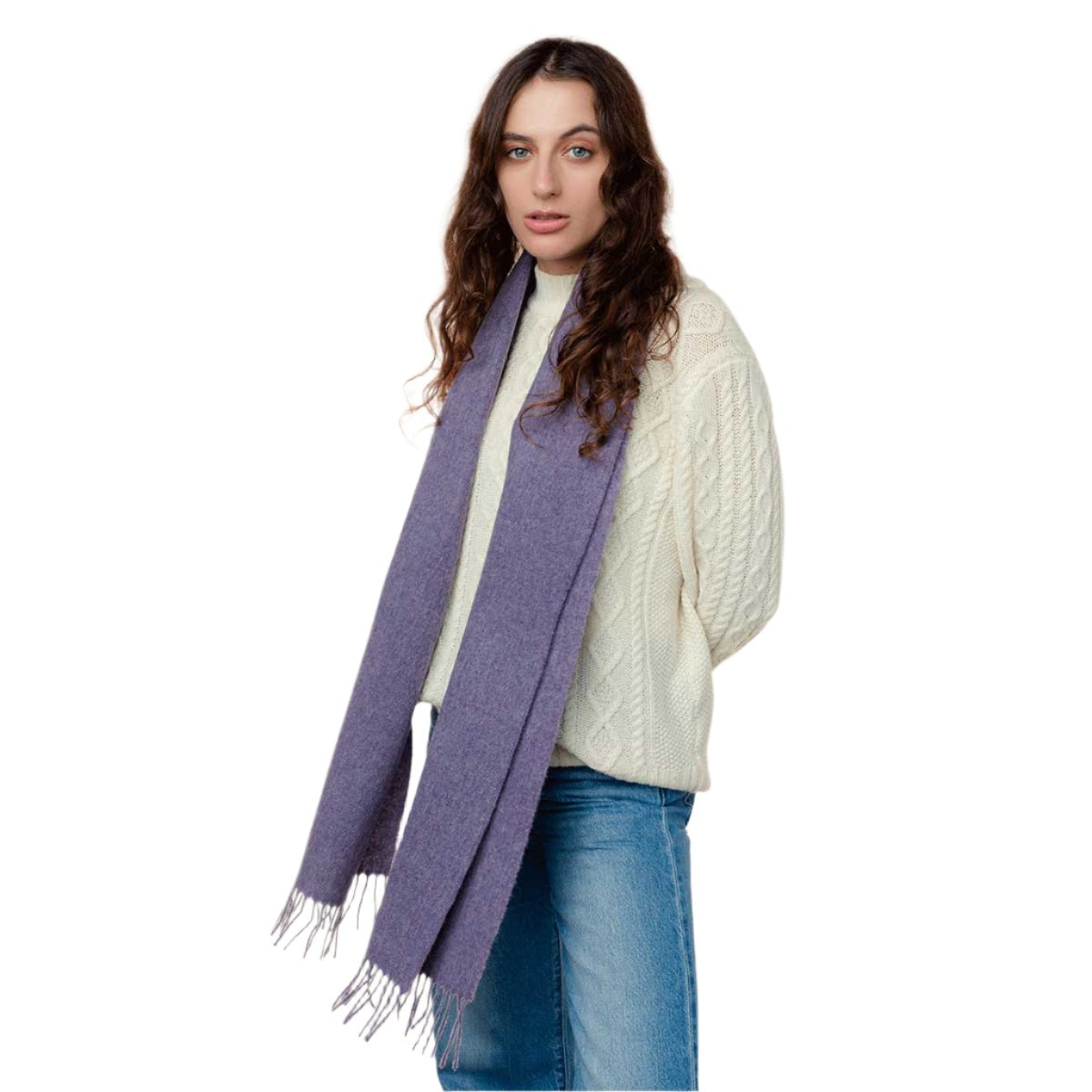 Lavender Merino Wool Scarf