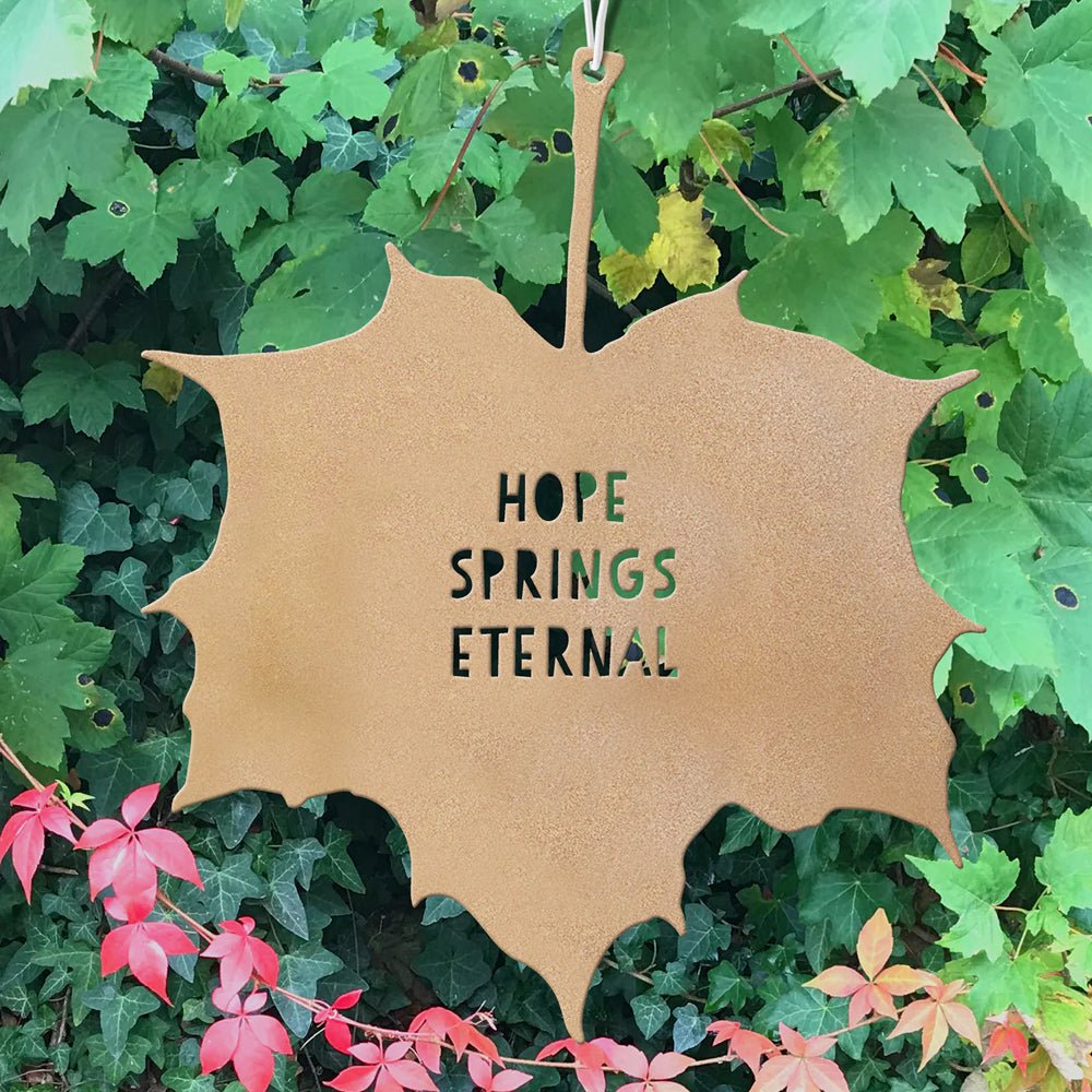 Leaf Quote - Hope Springs Eternal