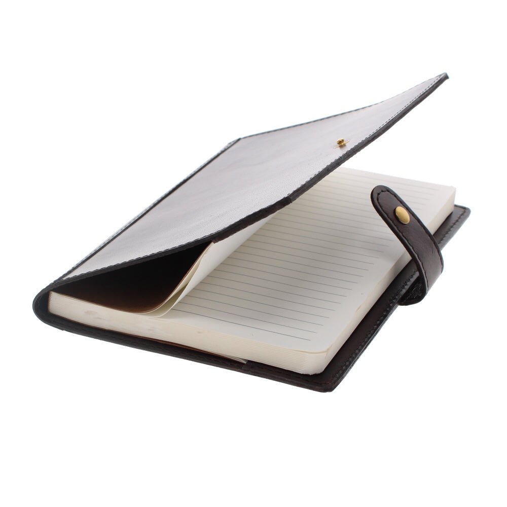 Leather A5 Notebook, Brown