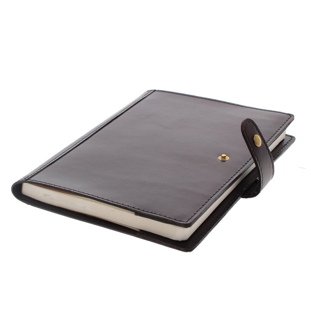 Leather A5 Notebook, Brown