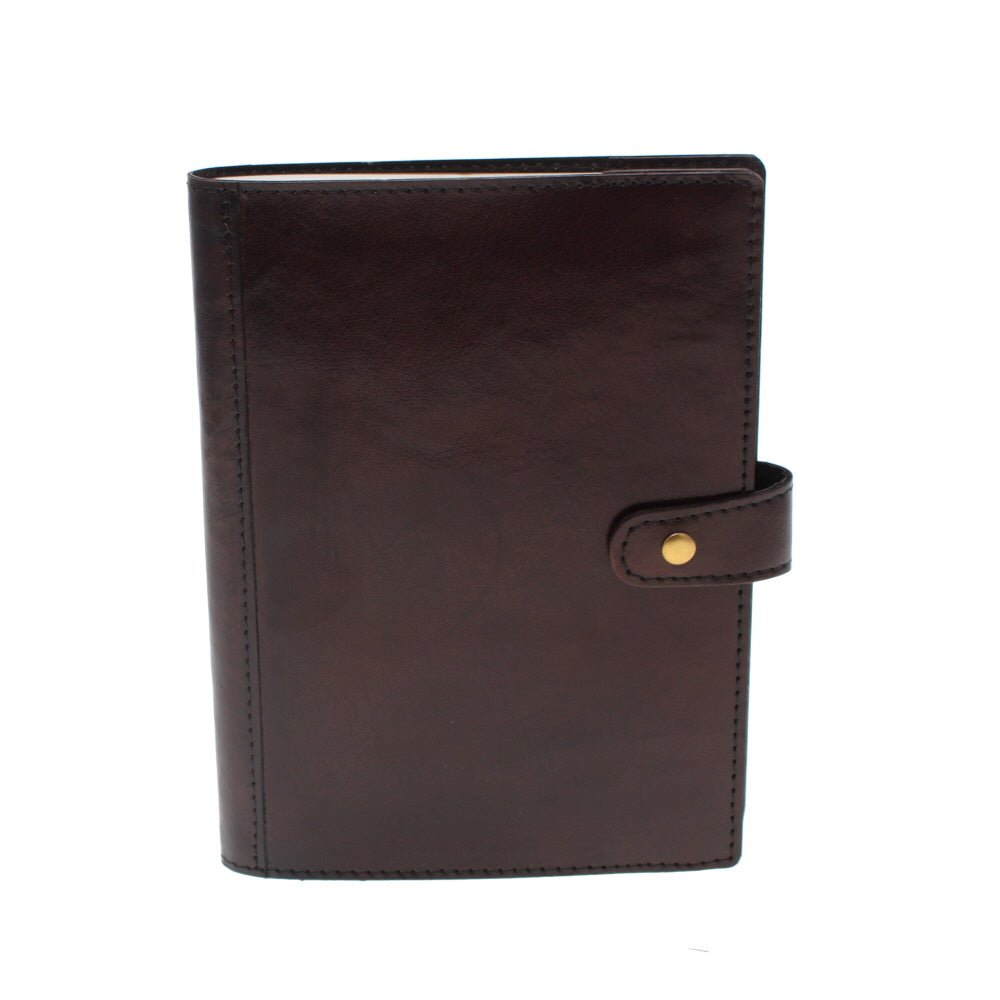 Leather A5 Notebook, Brown