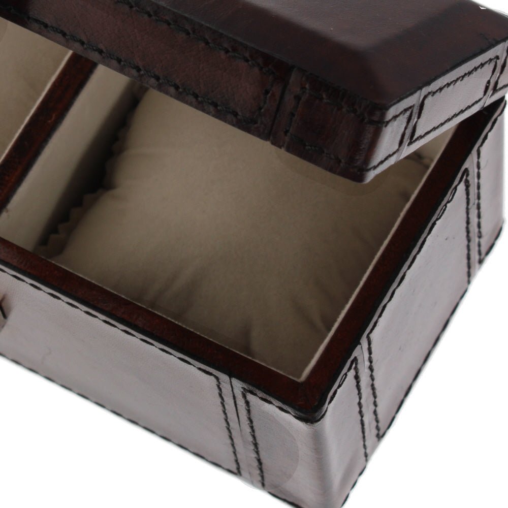 Leather Double Watch Box