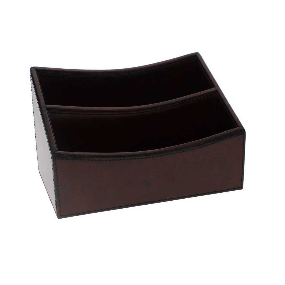 Leather Letter Rack, Tan