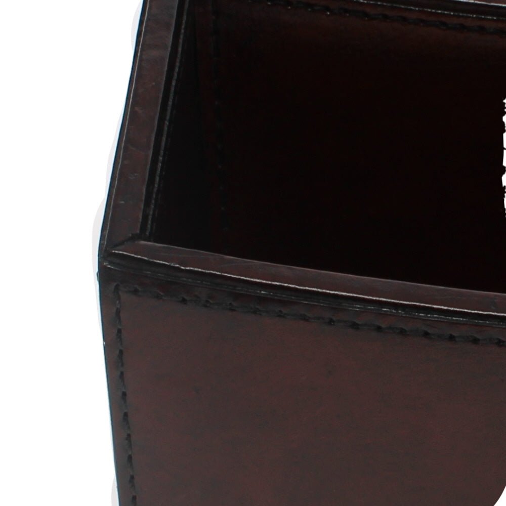 Leather Letter Rack, Tan