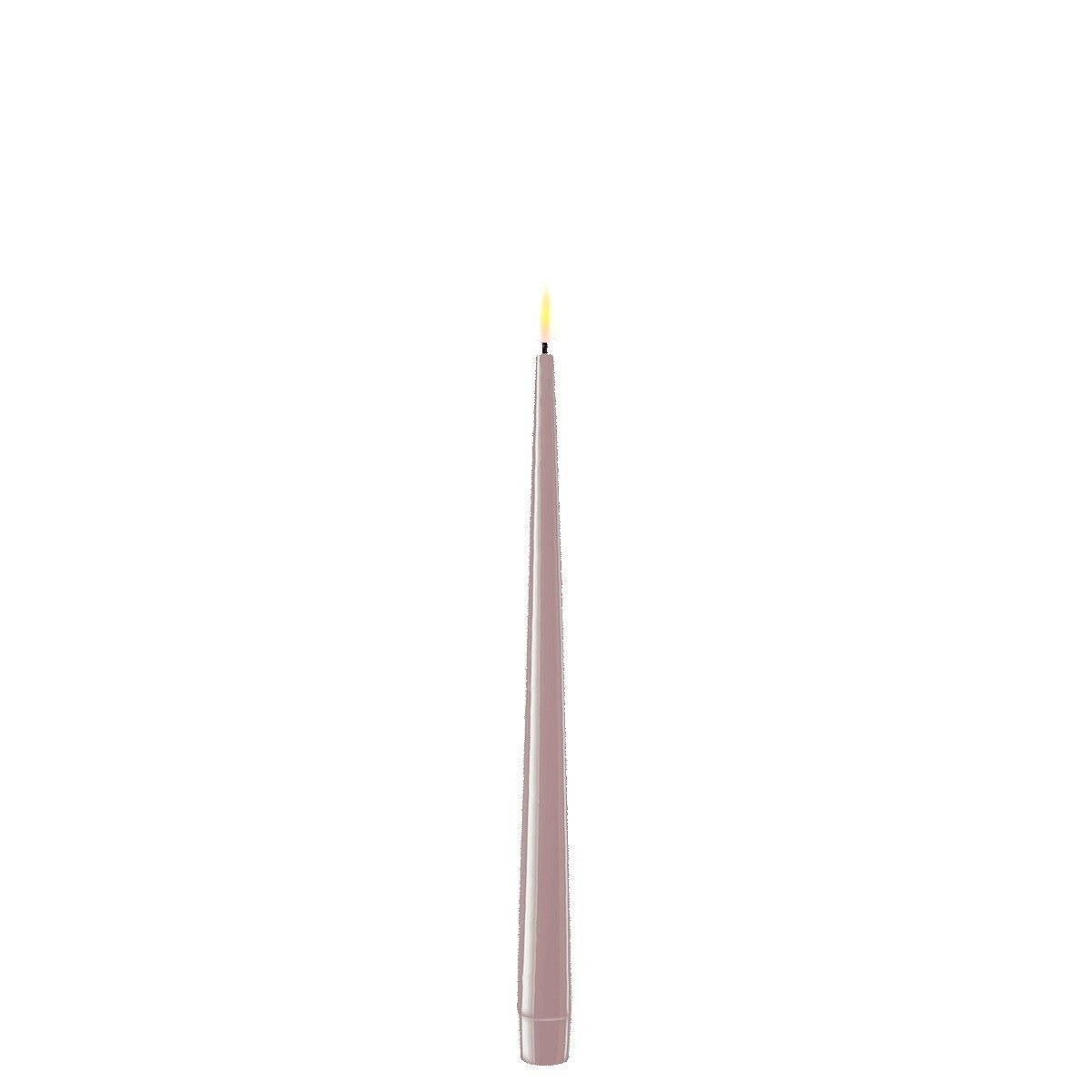 LED Flameless Dinner Candle (pack of 2) Rose (28cm / 11" high)