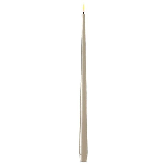 LED Flameless Dinner Candle (pack of 2) Sand (38cm / 15" high)