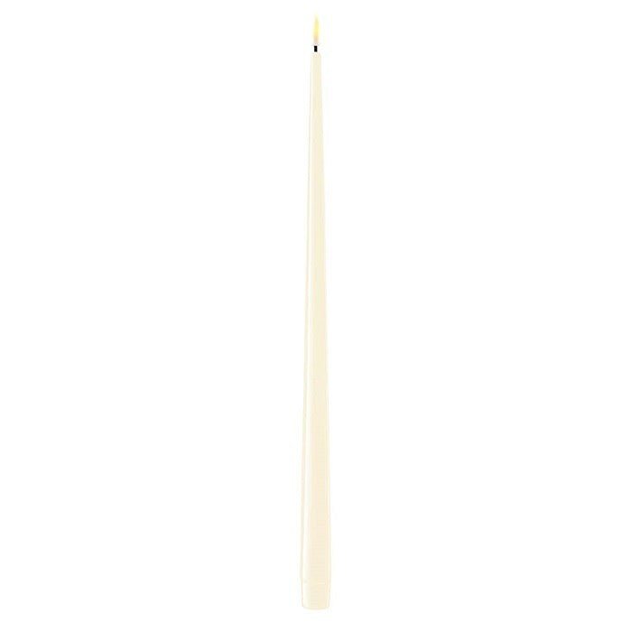 LED Flameless Dinner Candle (pack of 2) Cream (38cm / 15" high)
