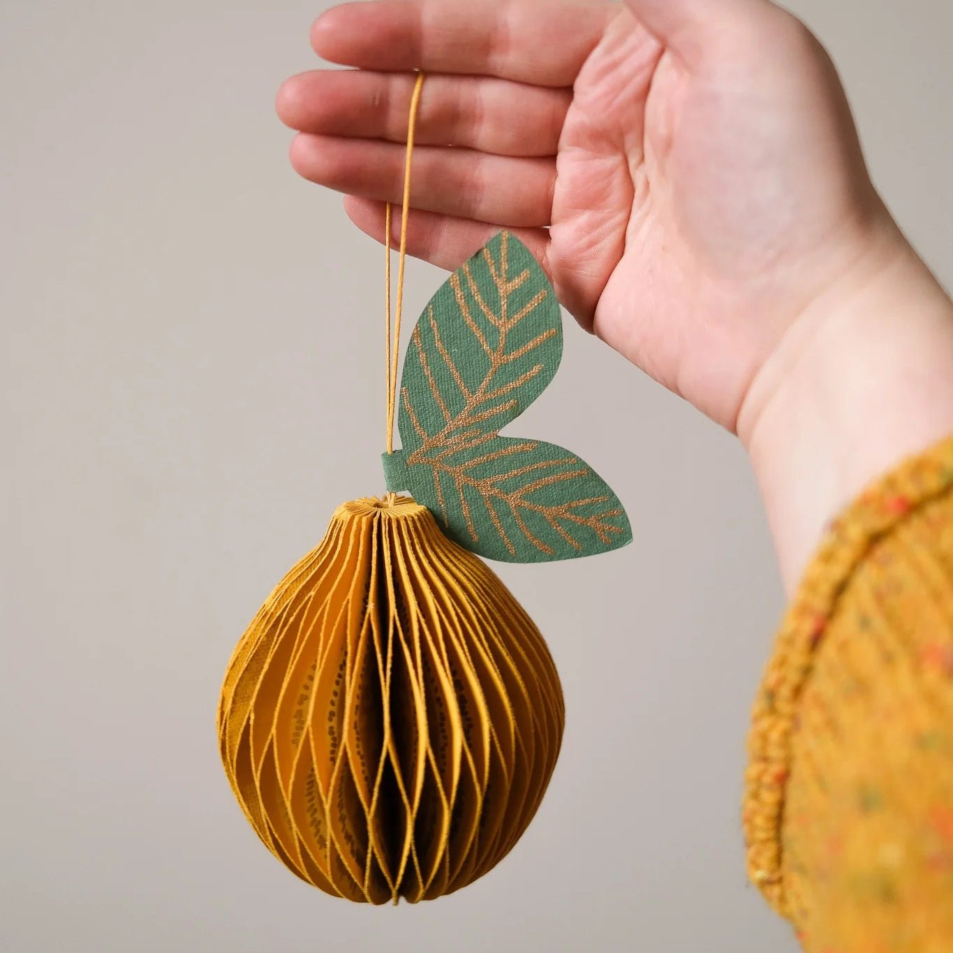 Lemon Honeycomb Paper Decoration