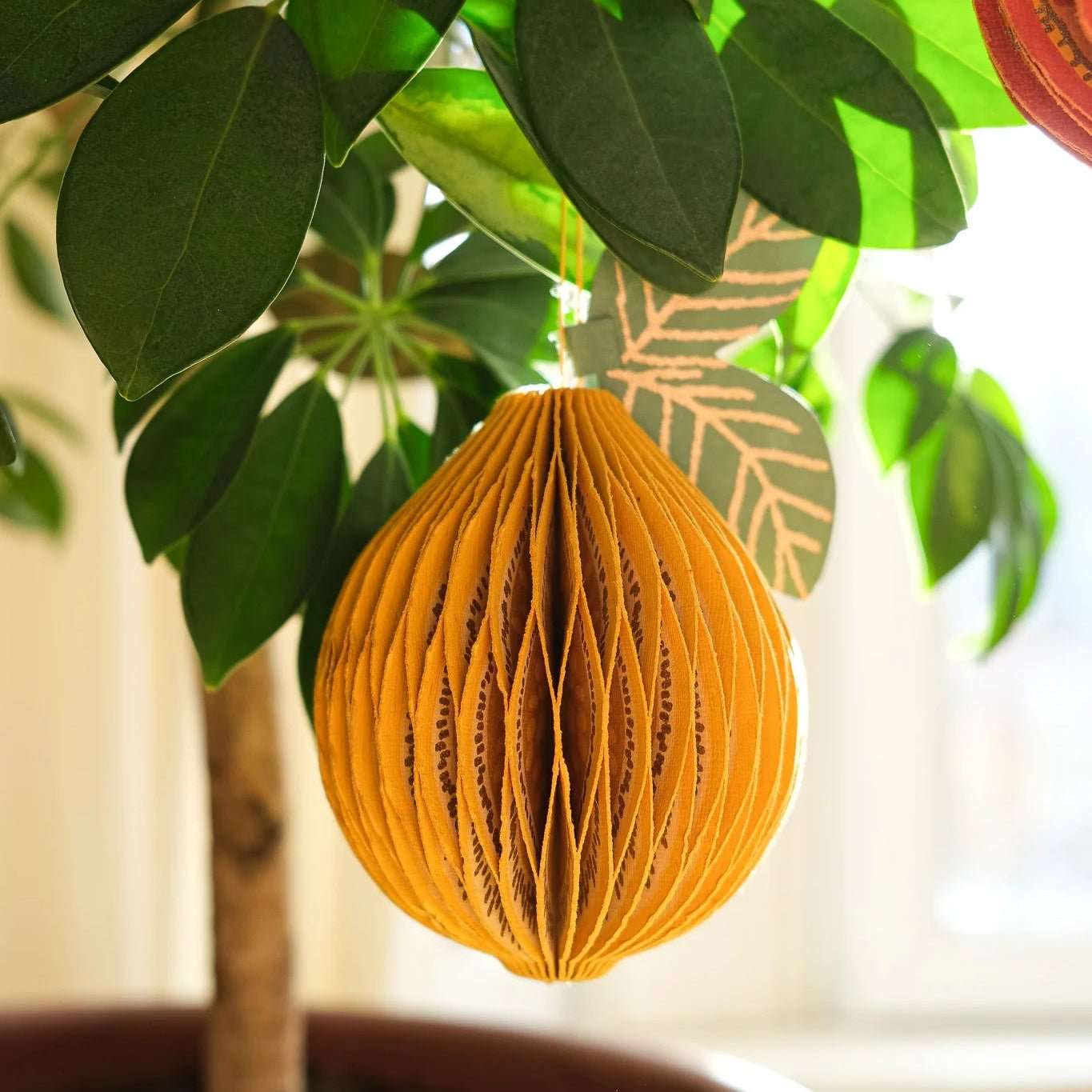 Lemon Honeycomb Paper Decoration