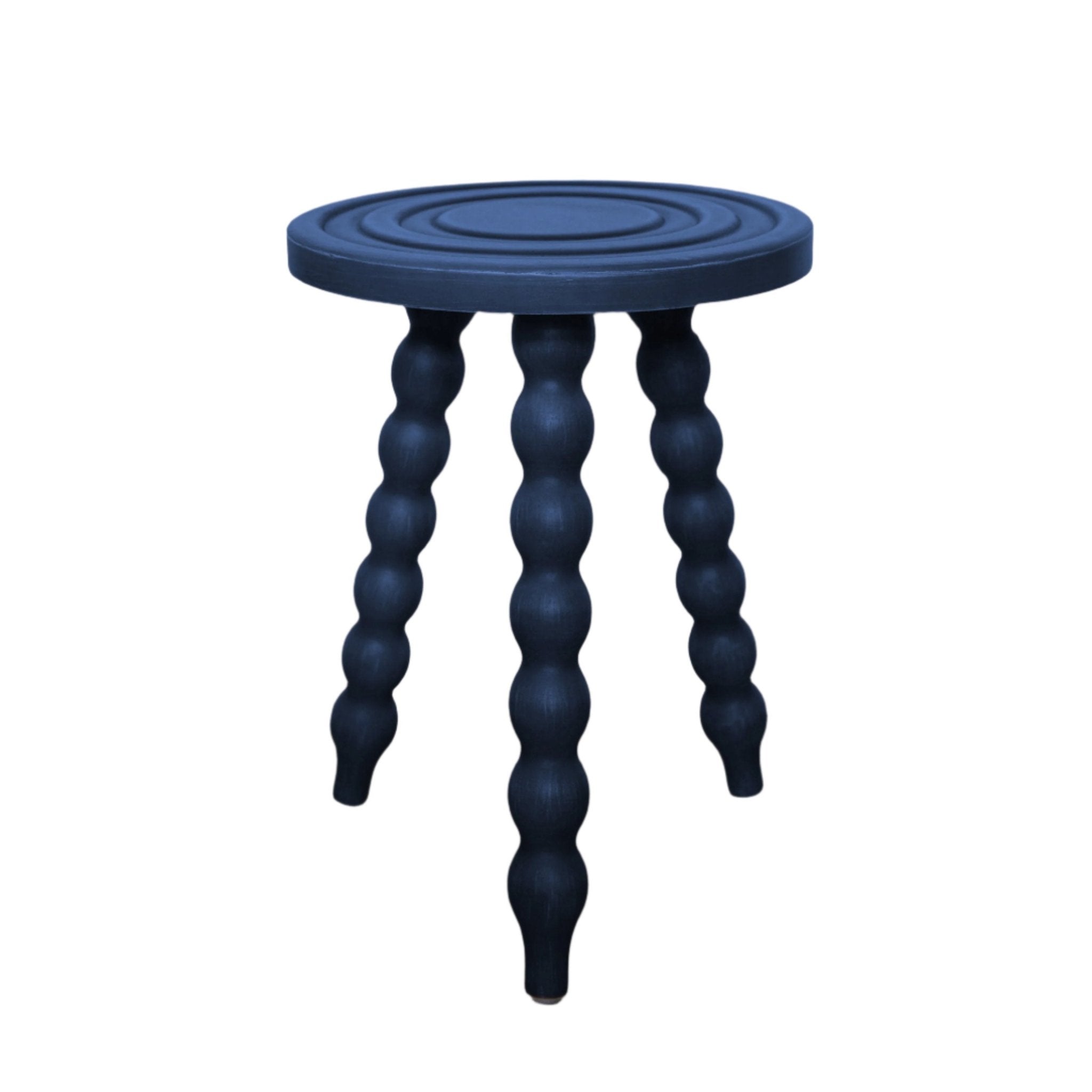 Leo Bobbin Stool, Indigo