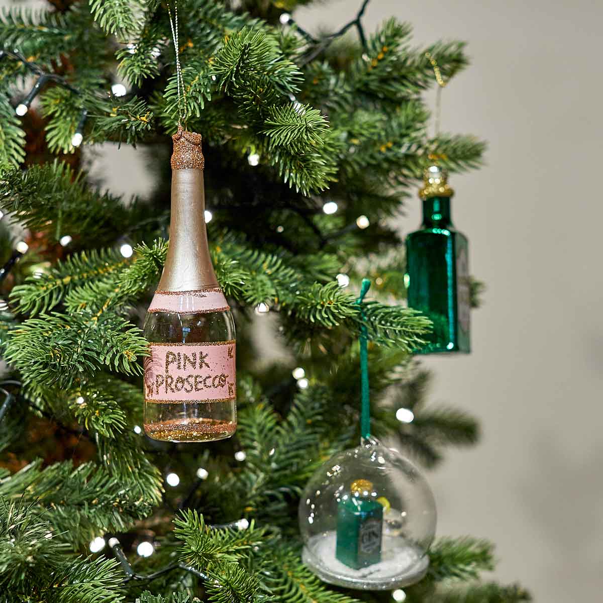 Lets Celebrate Pink Prosecco Bauble