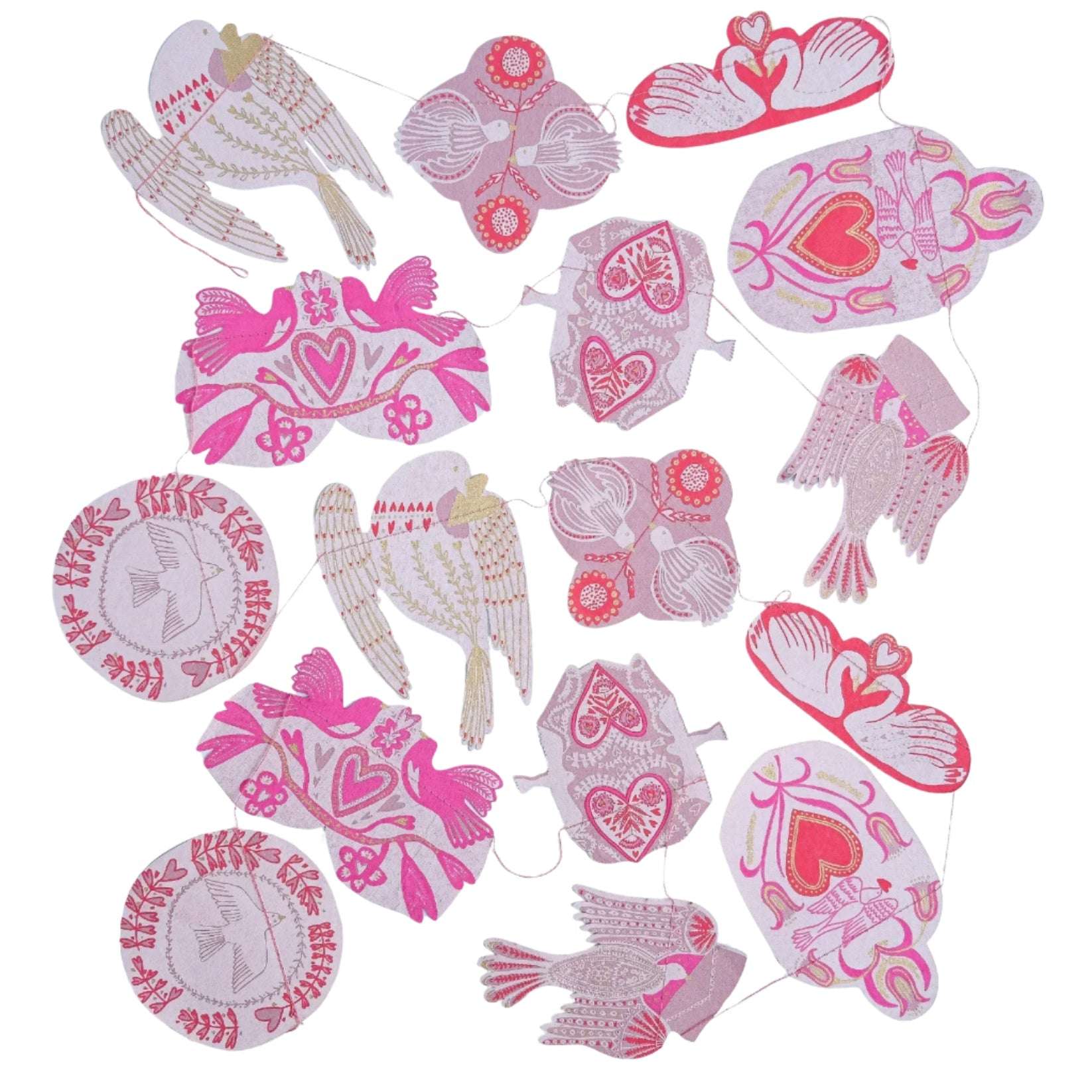 Love Birds Paper Garland