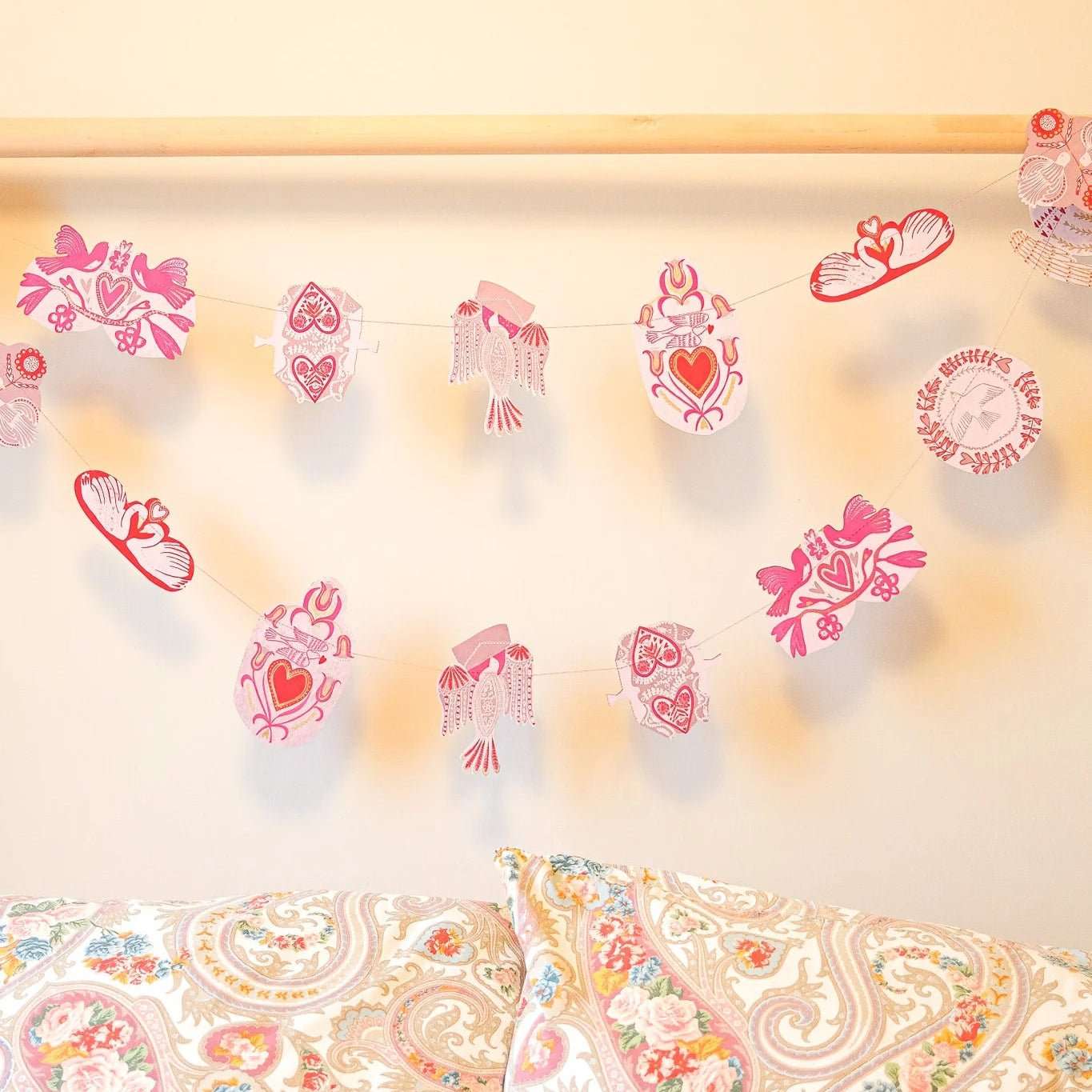 Love Birds Paper Garland