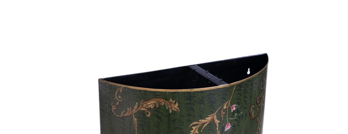 Lyre Bird Design Umbrella Stand Black,Green