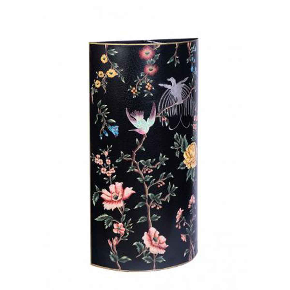 Lyre Bird Design Umbrella Stand Black,Green