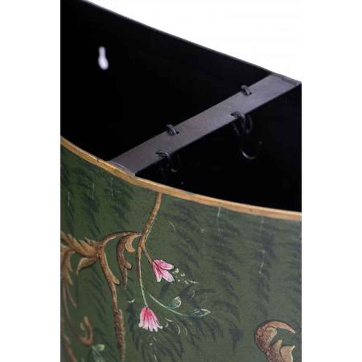 Lyre Bird Design Umbrella Stand Black,Green