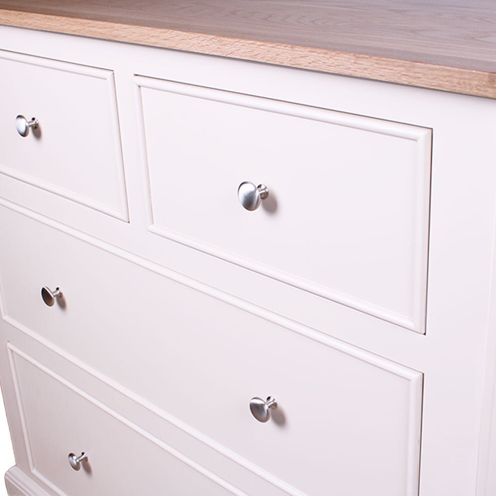 Marlow 2 Over 2 Chest Painted Top / Ivory,Painted Top / Joas White,Painted Top / Oxford Stone,Painted Top / Pidgeon,Painted Top / Stifkey Blue,Oak Top / Ivory,Oak Top / Joas White,Oak Top / Oxford Stone,Oak Top / Pidgeon,Oak Top / Stifkey Blue