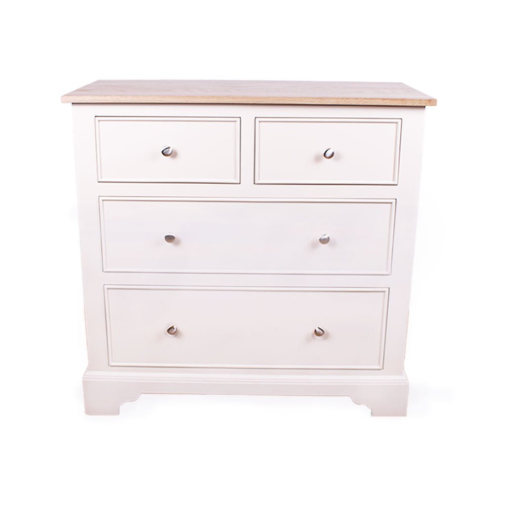 Marlow 2 Over 2 Chest Painted Top / Ivory,Painted Top / Joas White,Painted Top / Oxford Stone,Painted Top / Pidgeon,Painted Top / Stifkey Blue,Oak Top / Ivory,Oak Top / Joas White,Oak Top / Oxford Stone,Oak Top / Pidgeon,Oak Top / Stifkey Blue