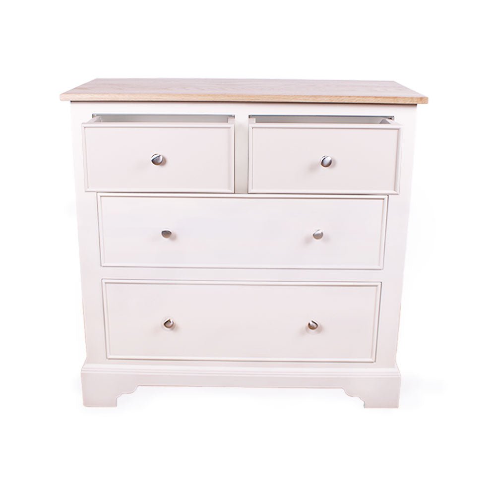 Marlow 2 Over 2 Chest Painted Top / Ivory,Painted Top / Joas White,Painted Top / Oxford Stone,Painted Top / Pidgeon,Painted Top / Stifkey Blue,Oak Top / Ivory,Oak Top / Joas White,Oak Top / Oxford Stone,Oak Top / Pidgeon,Oak Top / Stifkey Blue