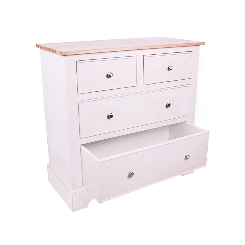 Marlow 2 Over 2 Chest Painted Top / Ivory,Painted Top / Joas White,Painted Top / Oxford Stone,Painted Top / Pidgeon,Painted Top / Stifkey Blue,Oak Top / Ivory,Oak Top / Joas White,Oak Top / Oxford Stone,Oak Top / Pidgeon,Oak Top / Stifkey Blue