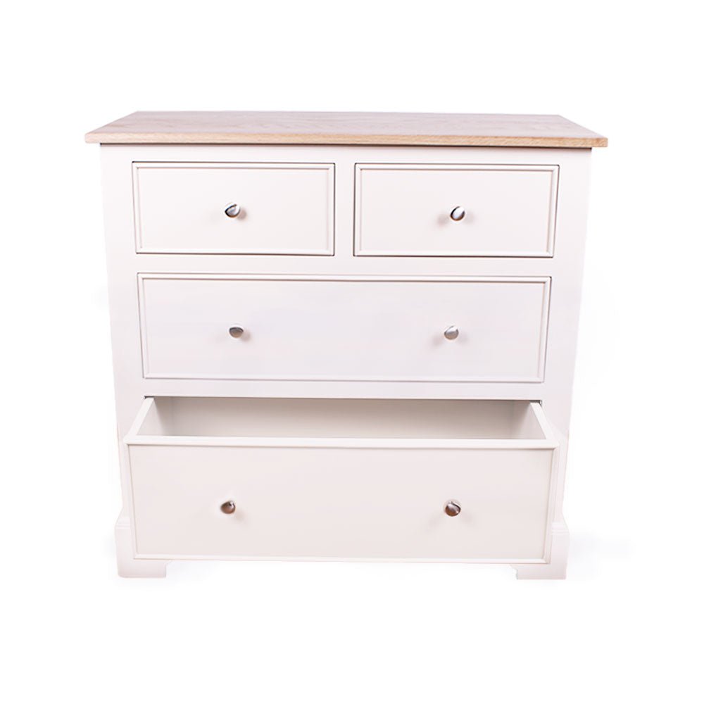 Marlow 2 Over 2 Chest Painted Top / Ivory,Painted Top / Joas White,Painted Top / Oxford Stone,Painted Top / Pidgeon,Painted Top / Stifkey Blue,Oak Top / Ivory,Oak Top / Joas White,Oak Top / Oxford Stone,Oak Top / Pidgeon,Oak Top / Stifkey Blue