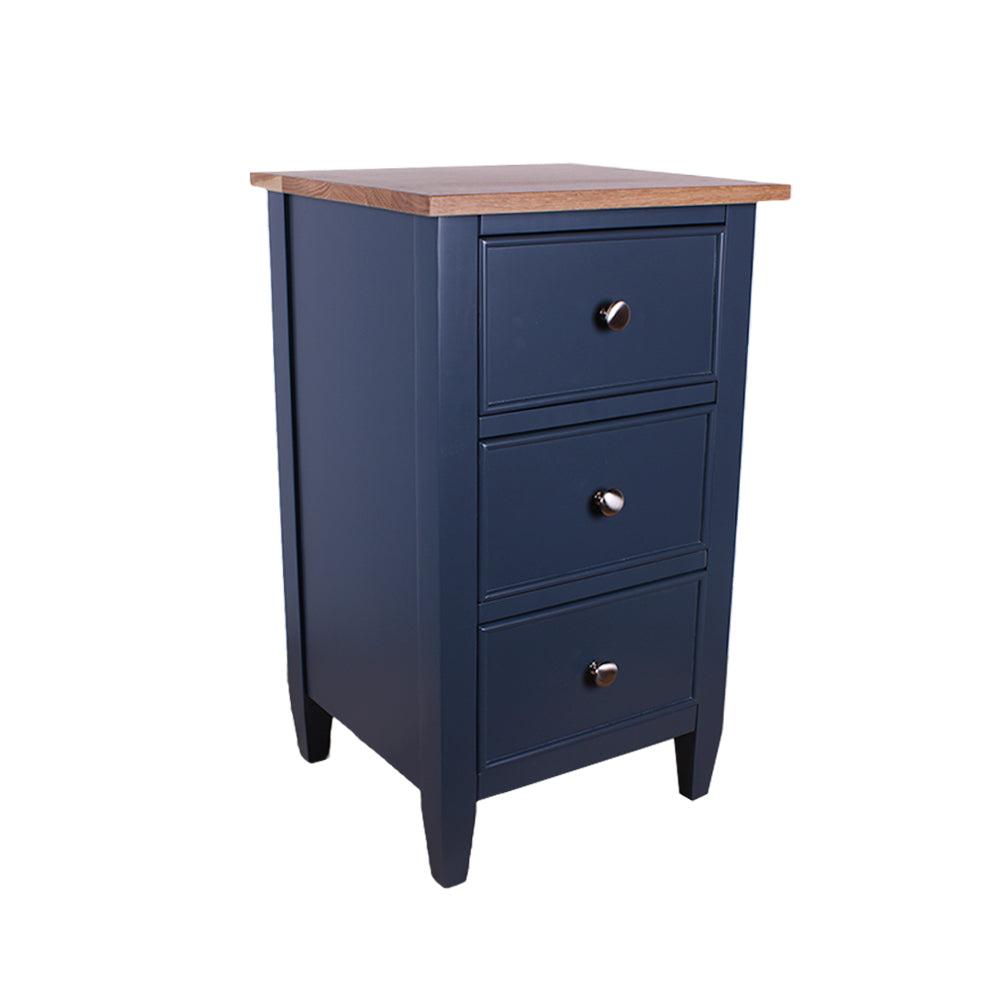 Marlow 3 Drawer Bedside Painted Top / Ivory,Painted Top / Joas White,Painted Top / Oxford Stone,Painted Top / Pidgeon,Painted Top / Stifkey Blue,Oak Top / Ivory,Oak Top / Joas White,Oak Top / Oxford Stone,Oak Top / Pidgeon,Oak Top / Stifkey Blue