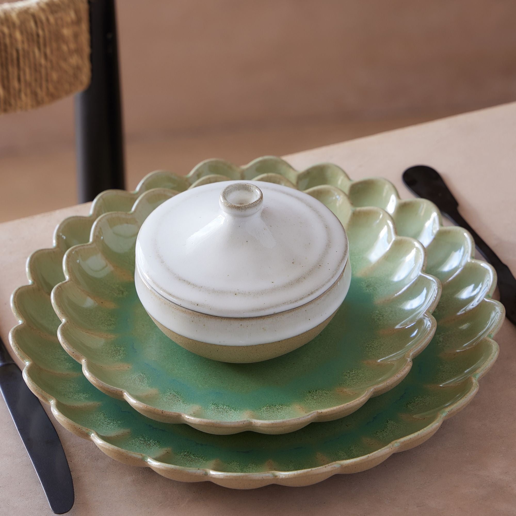 Marrakesh Salad/Desert Plate Cumin,Eucalyptus,Blanc