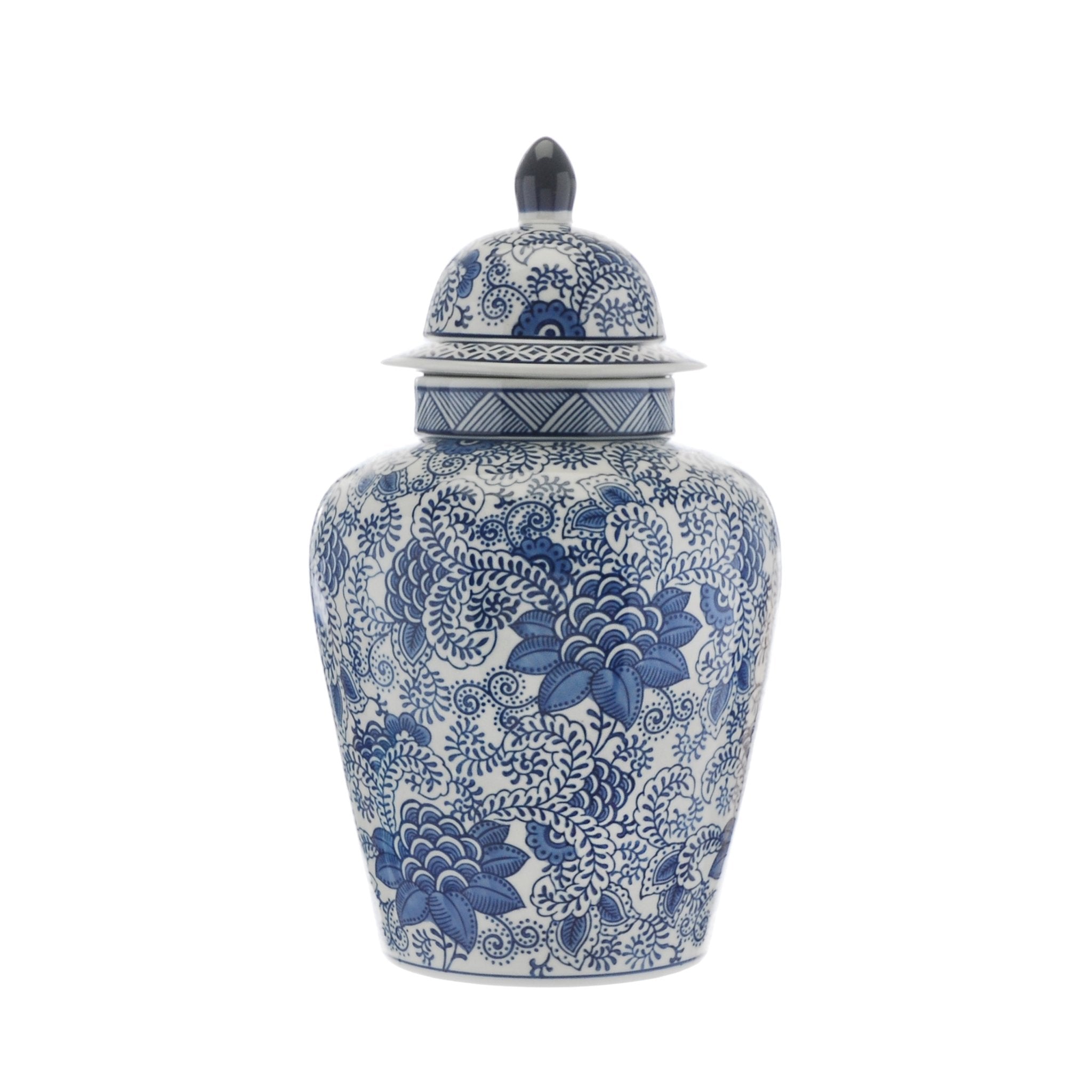 Medium Blue Lotus Jar