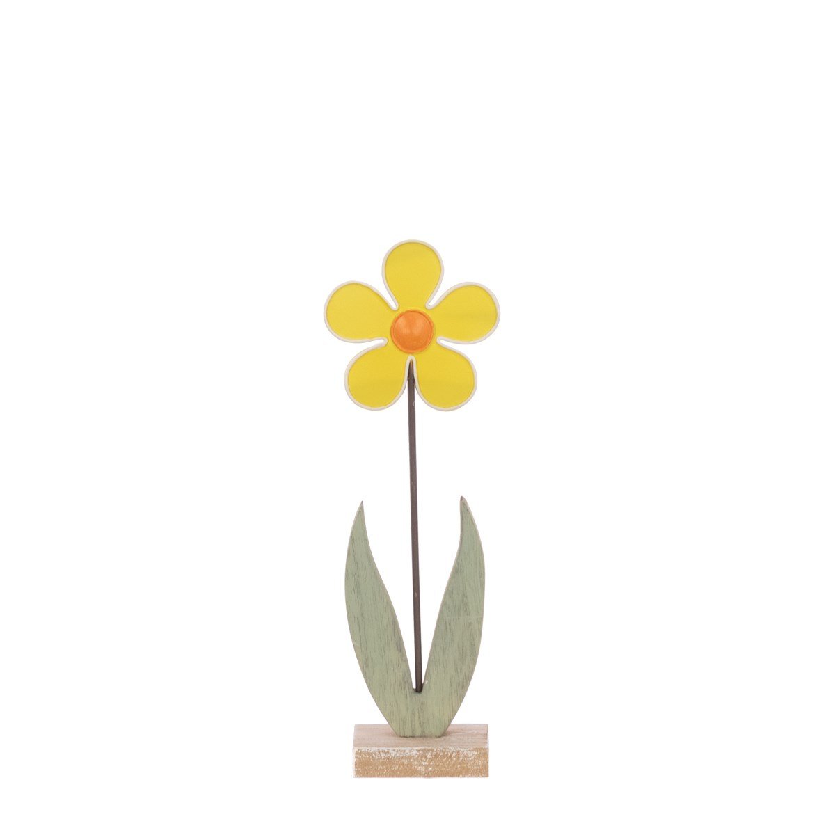 Metal Yellow Daisy Decoration