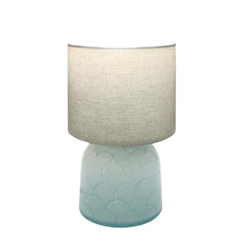 Mini Shell Pattern Ceramic Bedside Lamp Green,Honey
