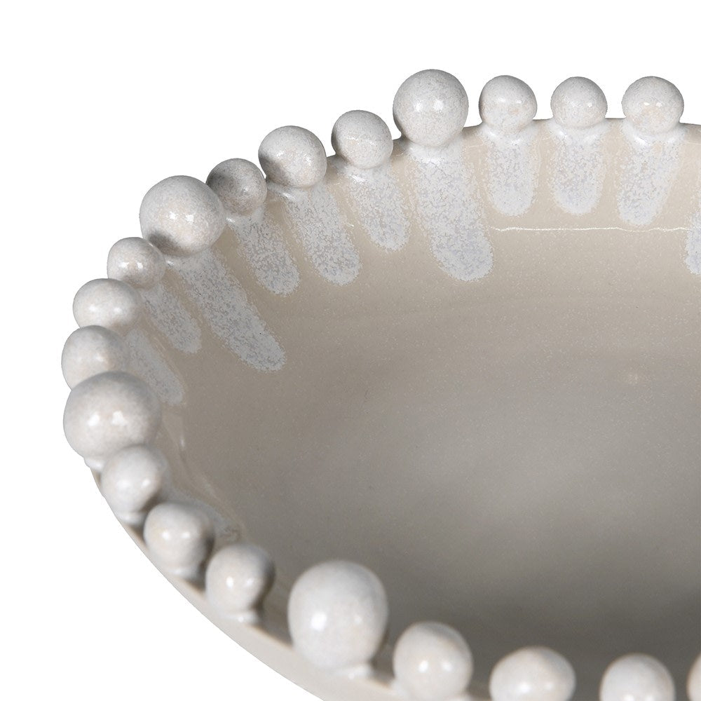Mini White Bobble Bowl