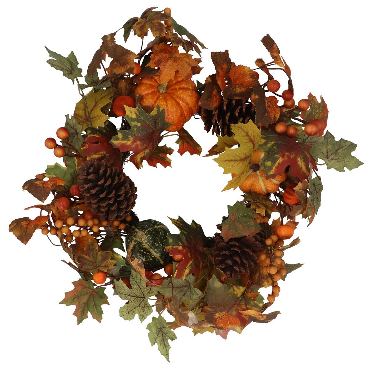 Mixed Pumpkin Wreath