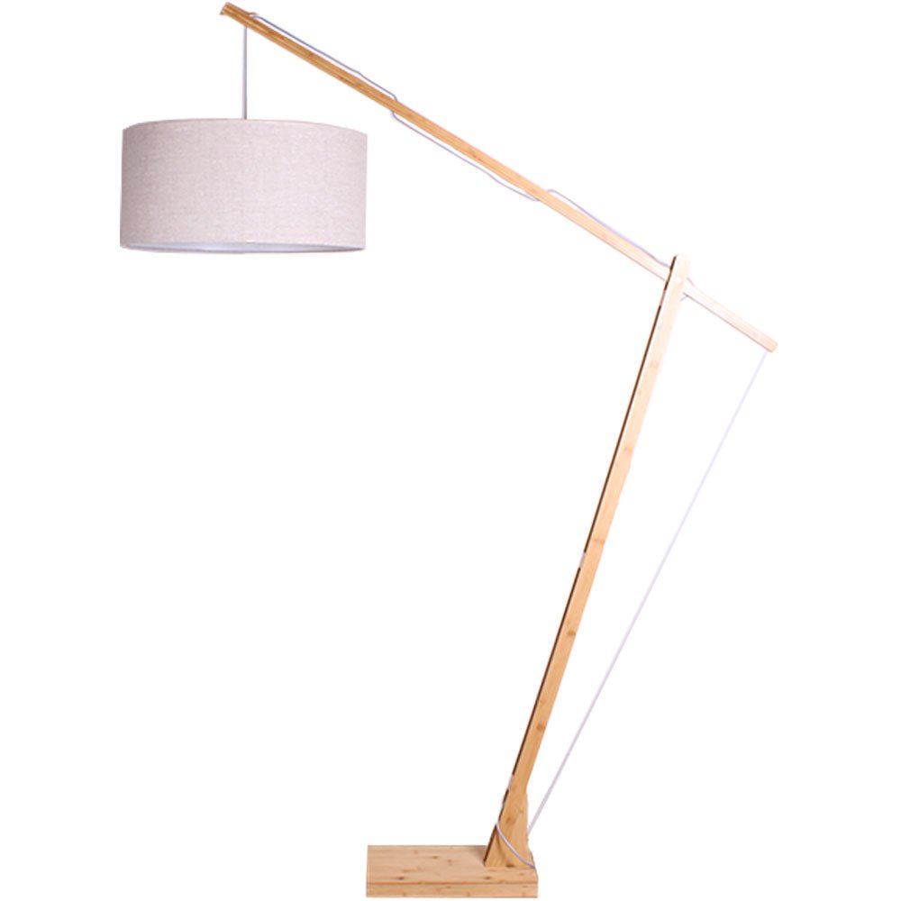 Mont Blanc Floor Lamp with Linen Shade