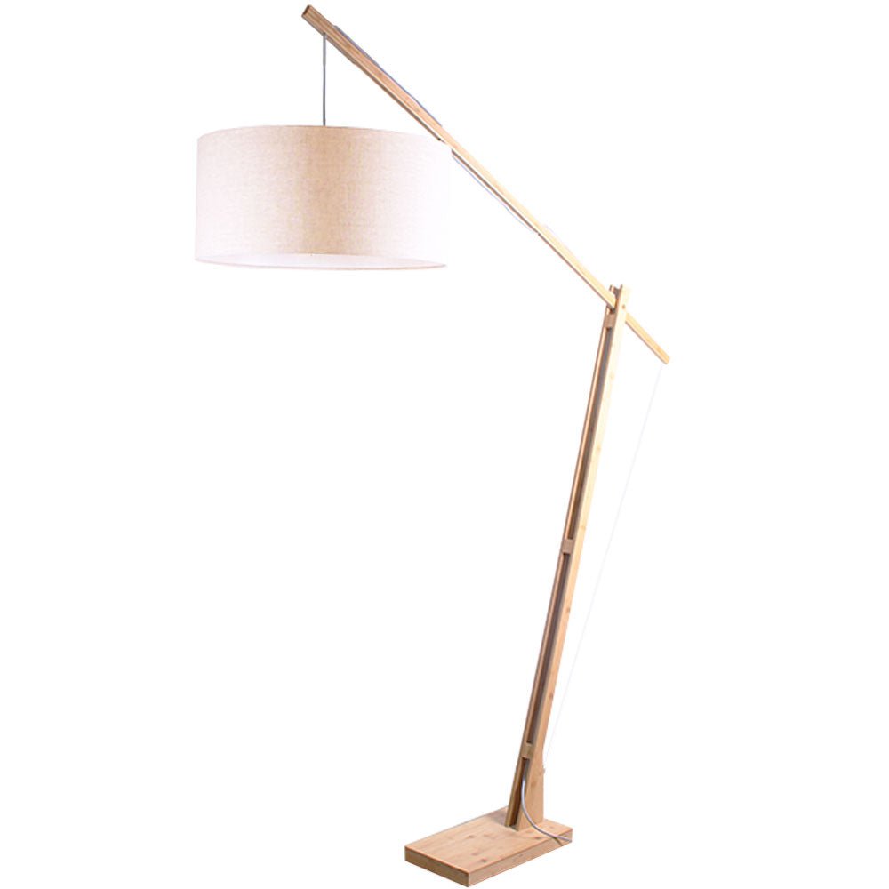 Mont Blanc Floor Lamp with Linen Shade
