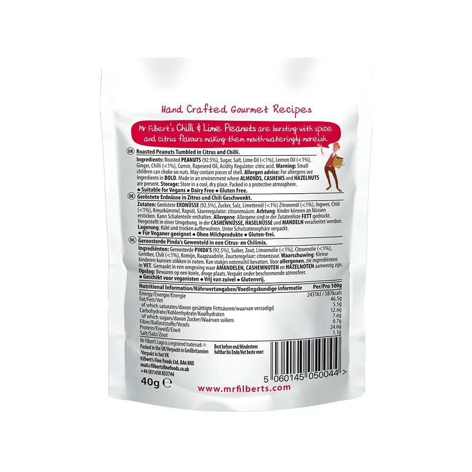 Mr Filberts Chilli & Lime Peanuts 40g