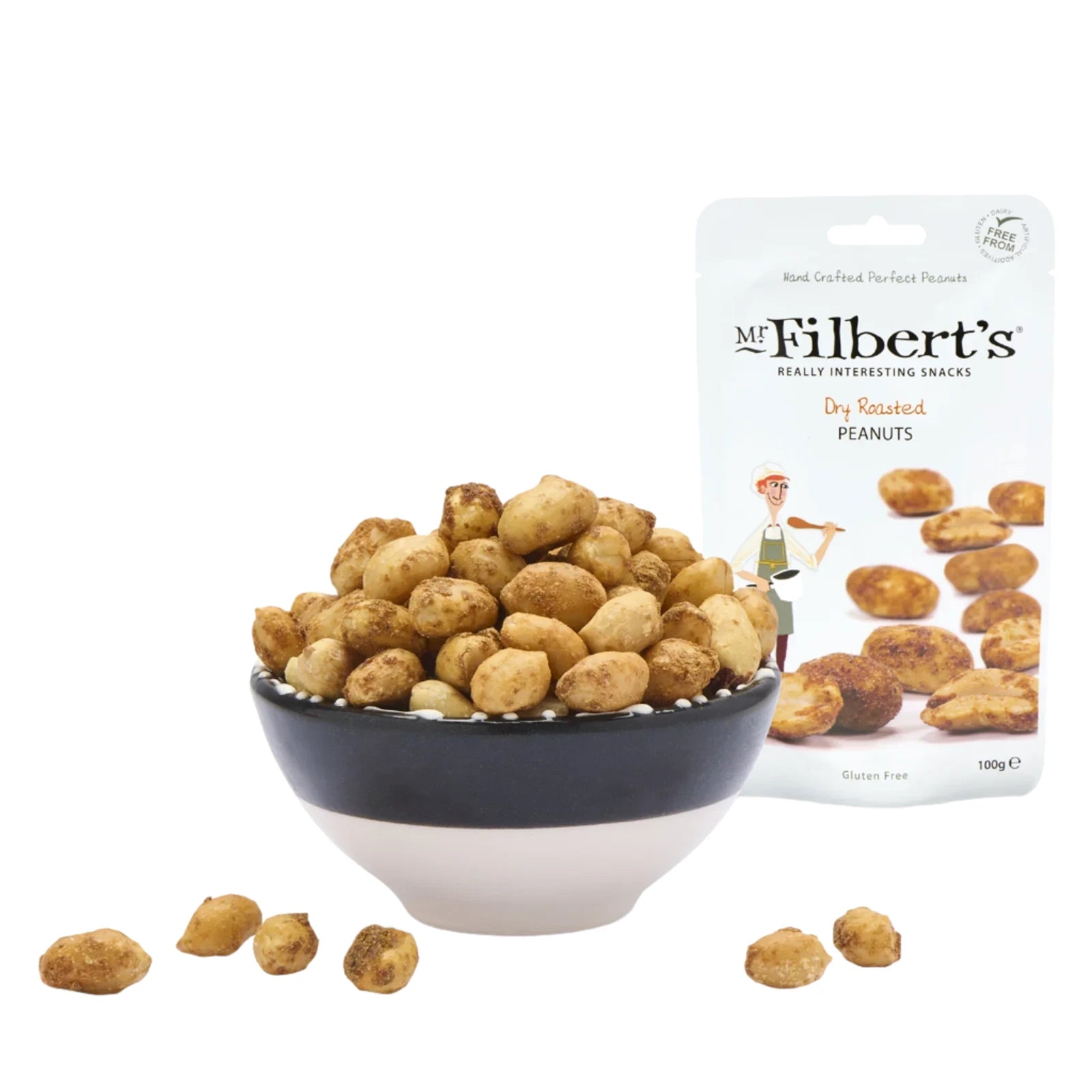 Mr Filberts Dry Roasted Peanuts 100g