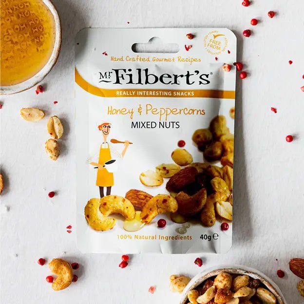 Mr Filberts Honey & Peppercorn Mixed Nuts 40g