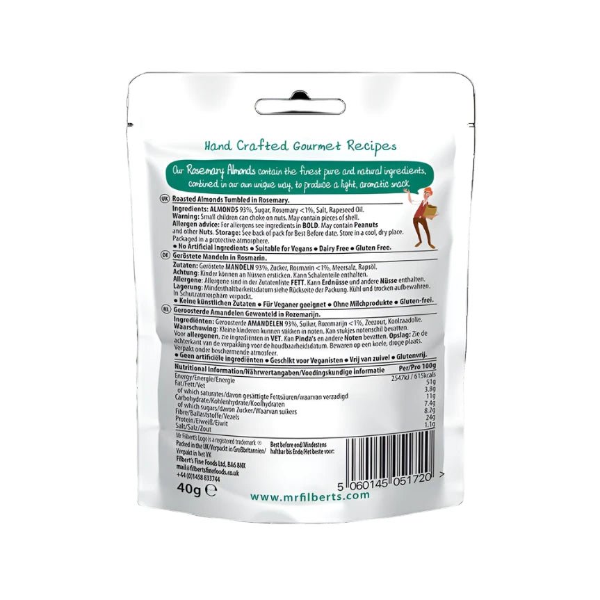 Mr Filberts Rosemary Almonds 40g