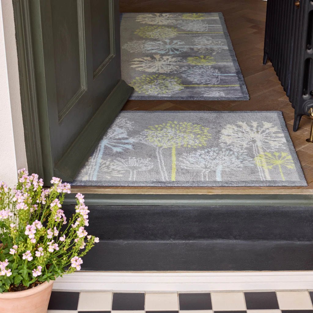 Nature 17 Dandelions Grey Doormat - Angela Reed -